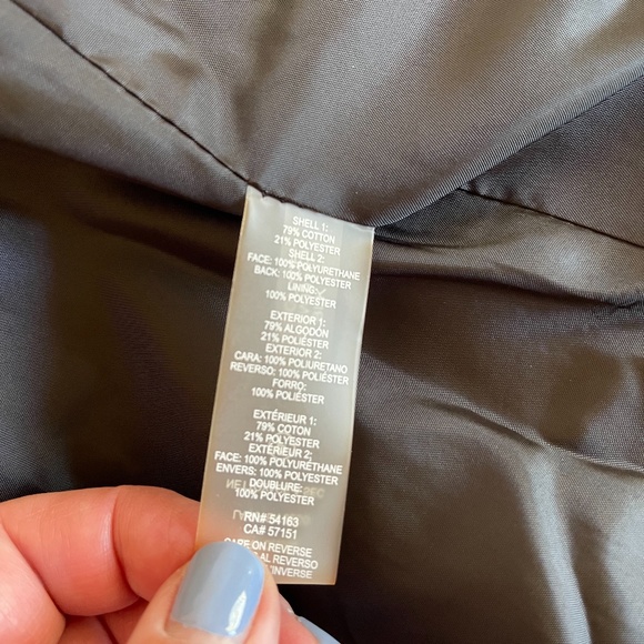 Karl Lagerfeld NWOT Vegan Blazer / Jacket with Faux leather Trim - Picture 11 of 11